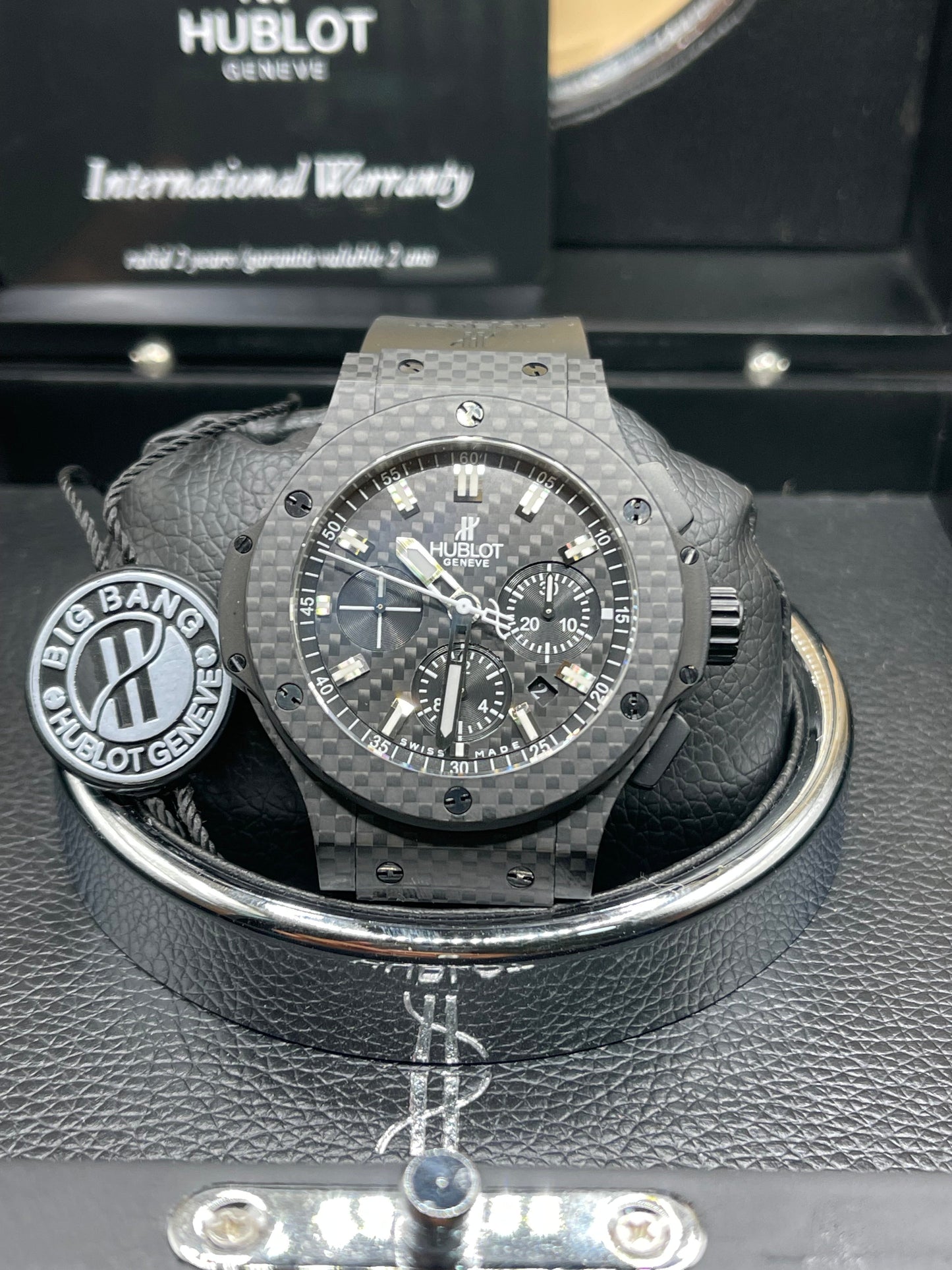 Hublot Big Bang 44’ Carbon Automatic Chronograph Swiss Movement