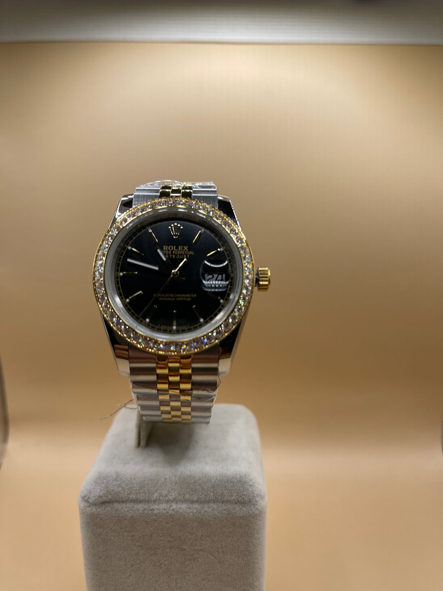 Rolex Datejust 41 Gold Diamonds Clone