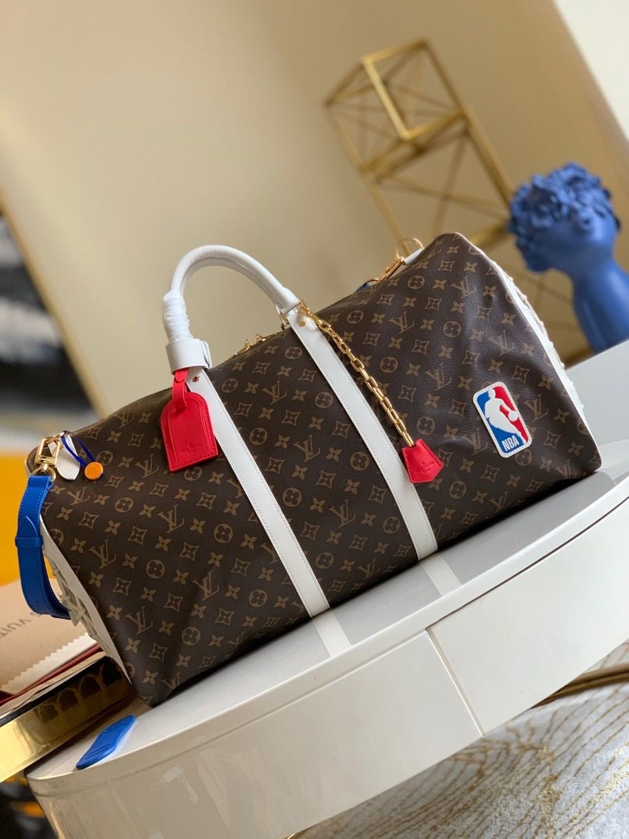 Louis Vuitton Keepall Bandouliere 55 NBA LV Basketball Weekend Travel Bag