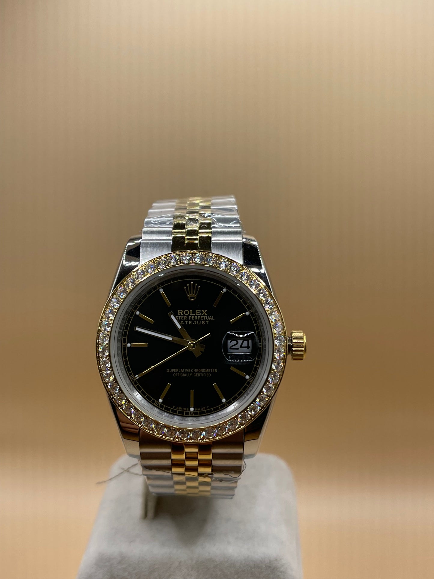 Rolex Datejust 41 Gold Diamonds Clone