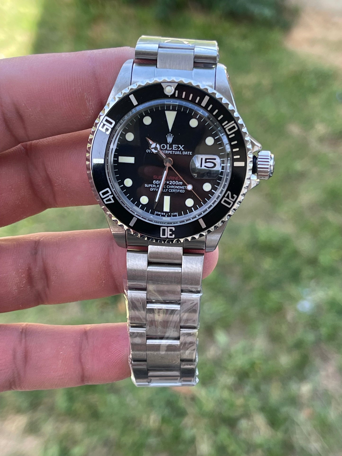 ROLEX SUBMARINER RED WRITING CLONE