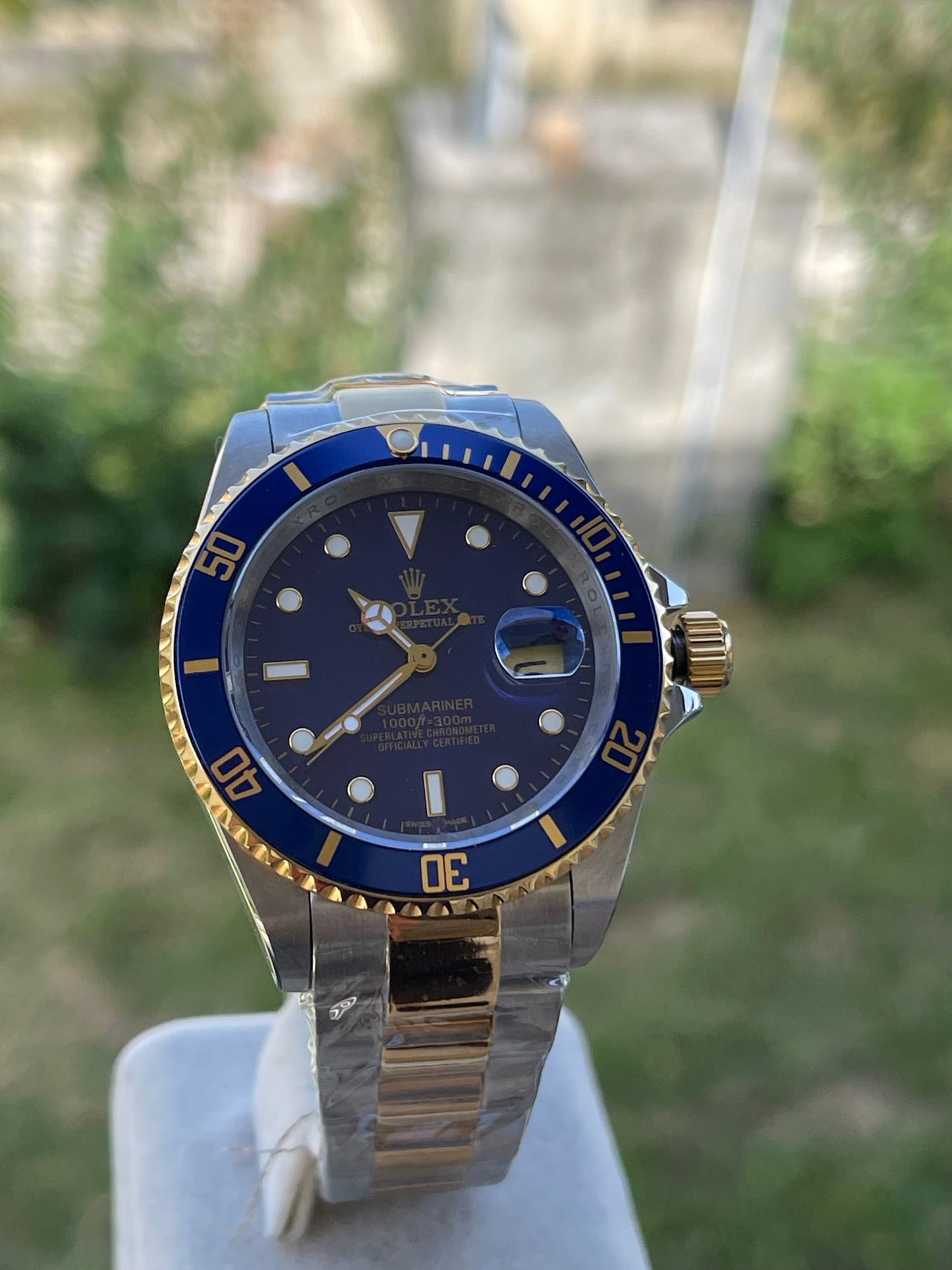 ROLEX SUBMARINER TWO TONE BLUE CLONE