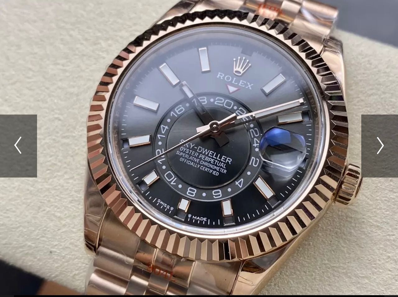 Rolex Sky-Dweller Rose Gold 326935 Swiss Superclone 1:1 Best Factory