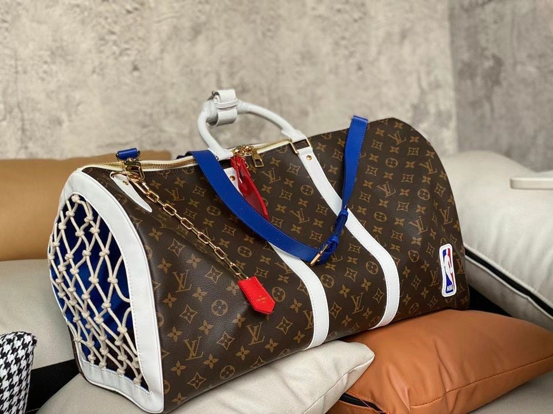 Louis Vuitton Keepall Bandouliere 55 NBA LV Basketball Weekend Travel Bag