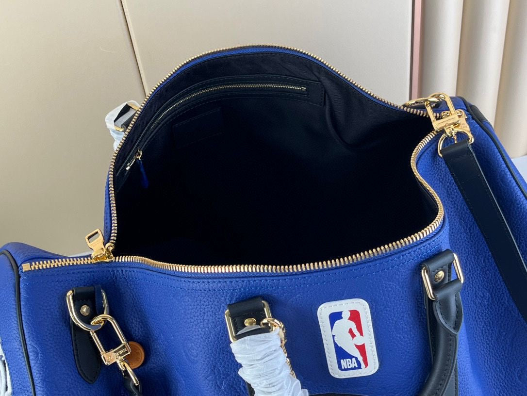 Louis Vuitton Keepall Bandouliere 55 NBA LV Blue Basketball Weekend Travel Bag