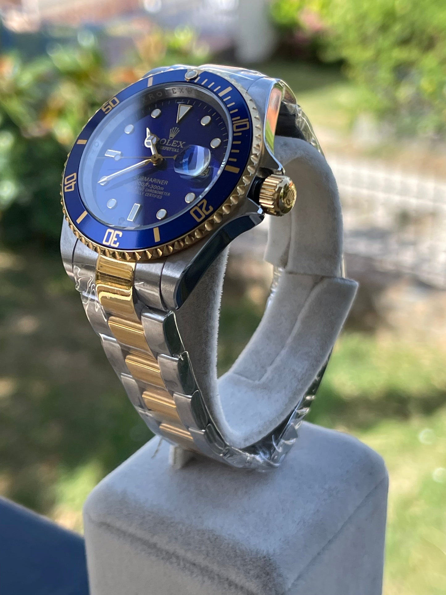 ROLEX SUBMARINER TWO TONE BLUE CLONE