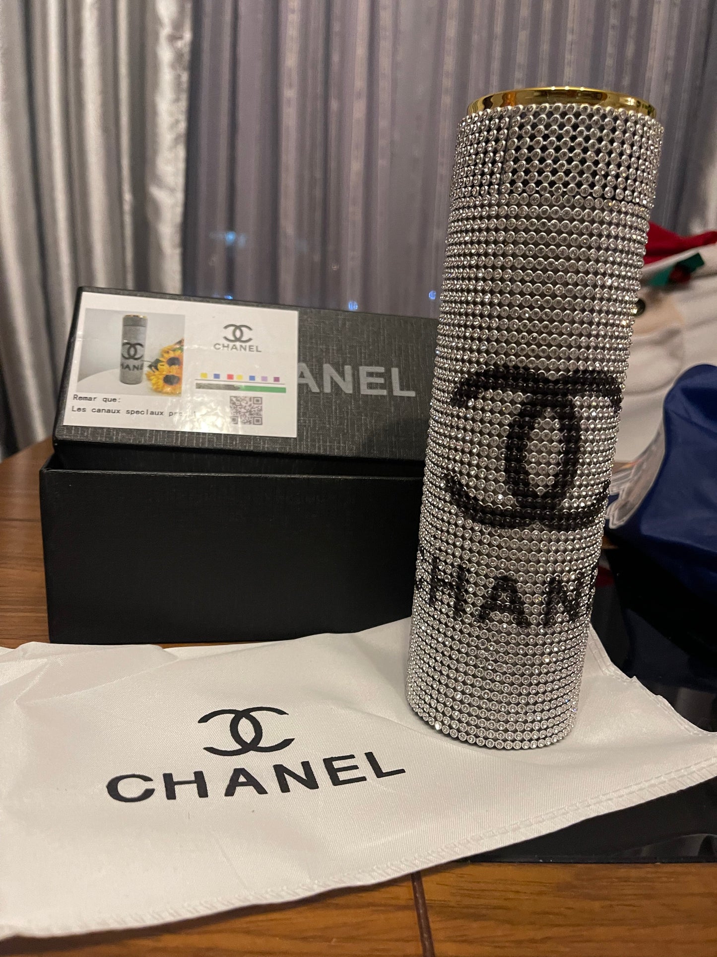 Chanel Diamonds Thermos Made in Malaisia
