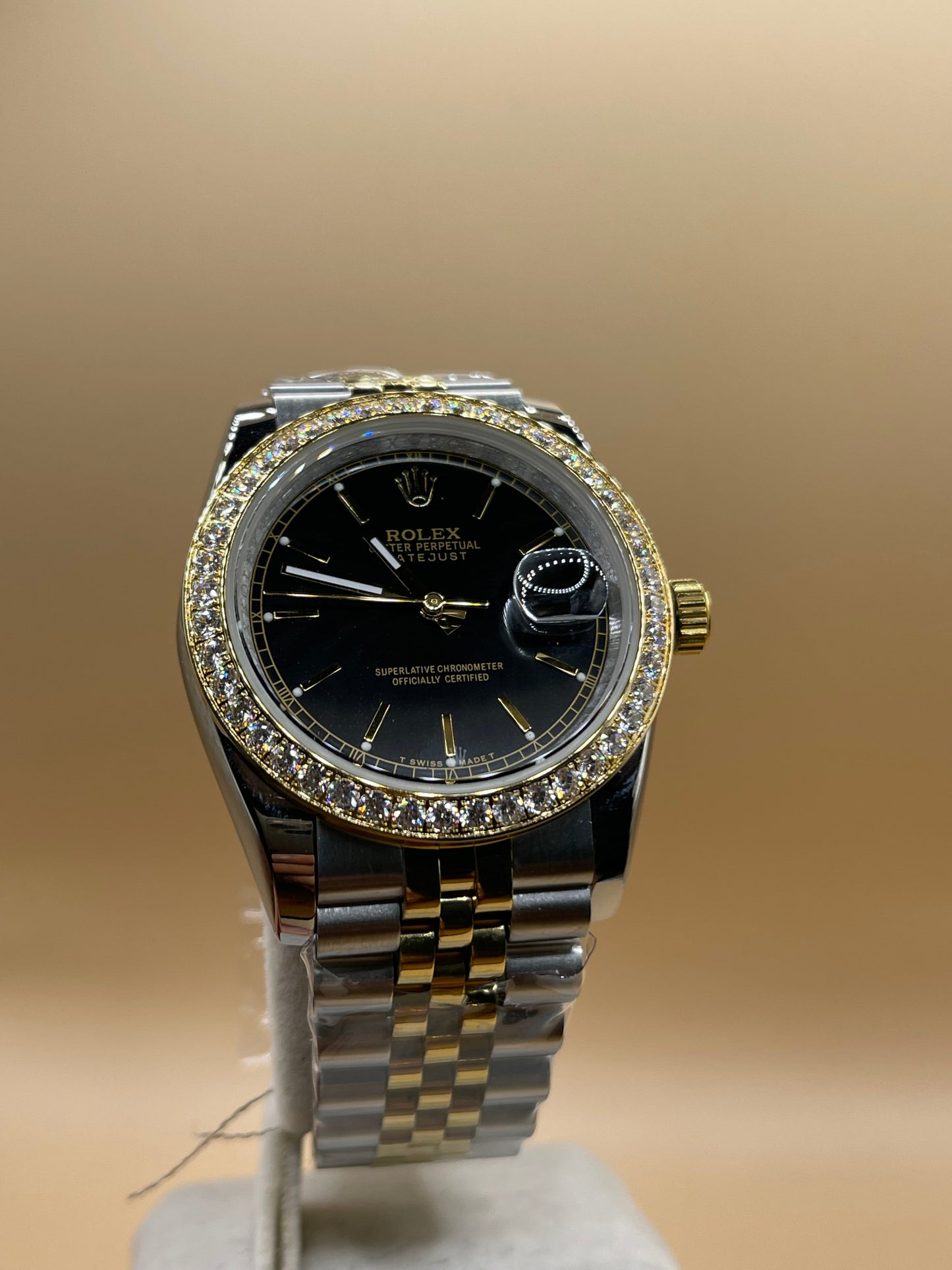 Rolex Datejust 41 Gold Diamonds Clone