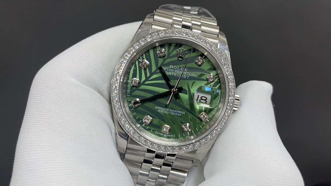 Rolex Datejust 41’/36’ Palm Leaf 126234 Noob Factory Superclone Quality Replica 1:1