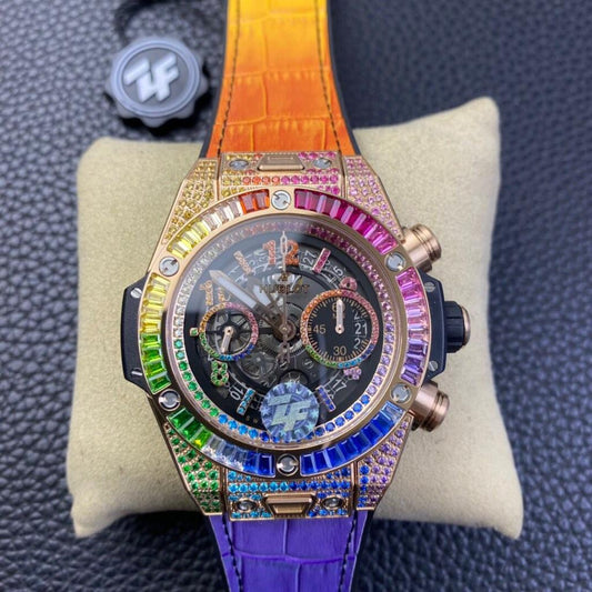 Hublot Big Bang 44’ Ceramic Automatic Rainbow Swiss Movement