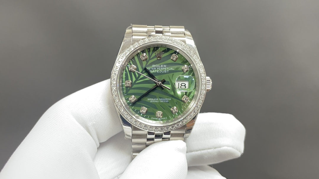 Rolex Datejust 41’/36’ Palm Leaf 126234 Noob Factory Superclone Quality Replica 1:1