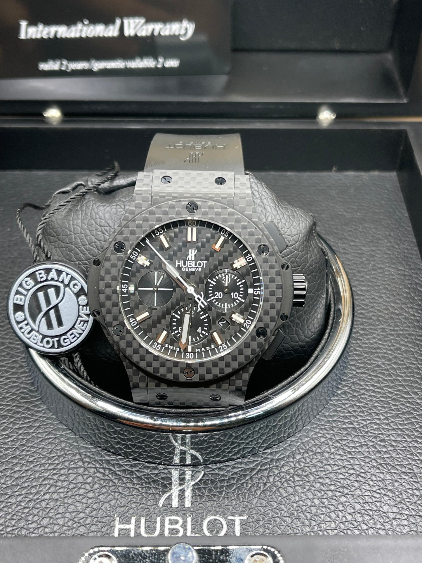 Hublot Big Bang 44’ Carbon Automatic Chronograph Swiss Movement