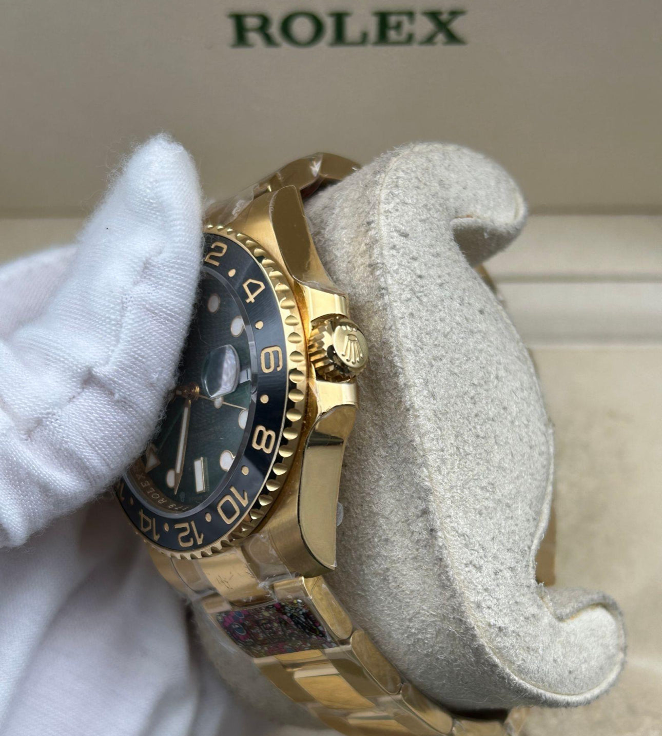 Rolex Gmt Master II Gold Green Swiss Superclone 1:1 Best Factory