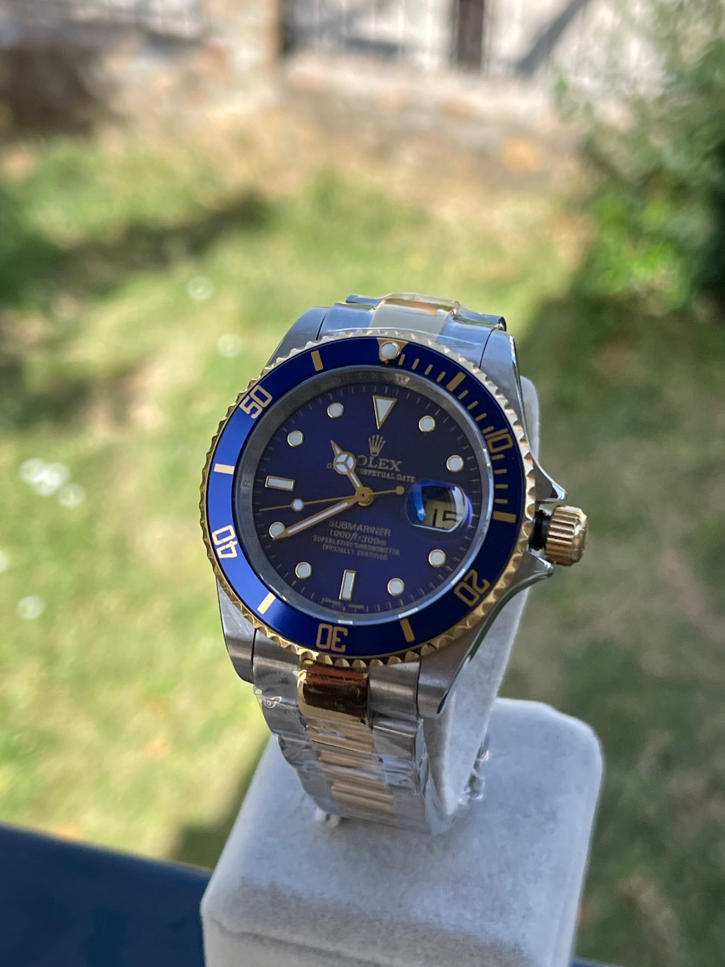 ROLEX SUBMARINER TWO TONE BLUE CLONE