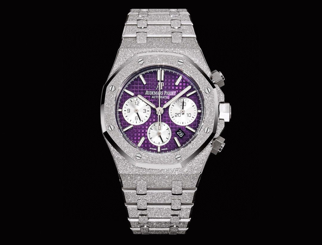 Audemars Piguet Royal Oak 41’ Frosted Purple Dial Swiss Movement