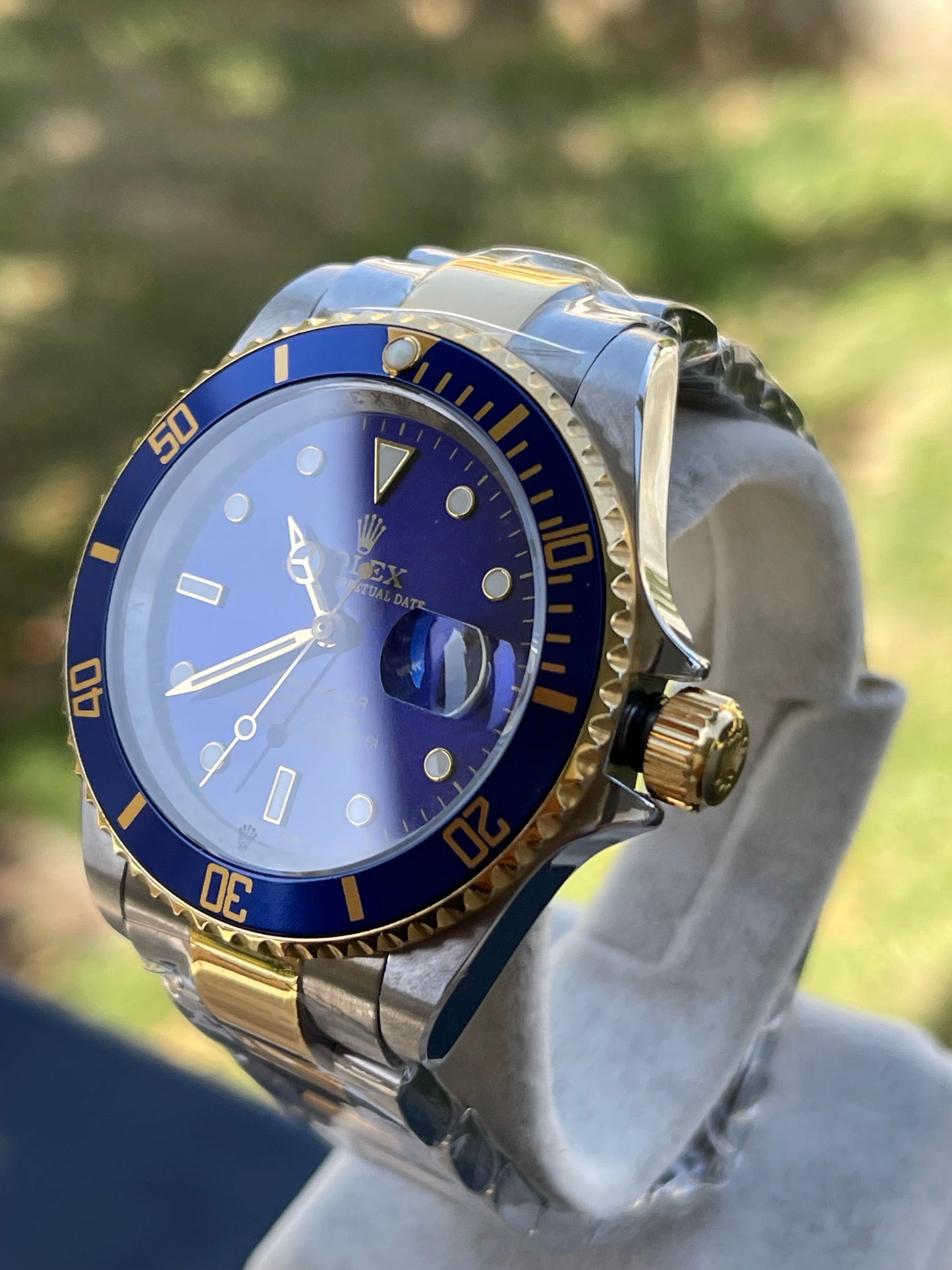 ROLEX SUBMARINER TWO TONE BLUE CLONE