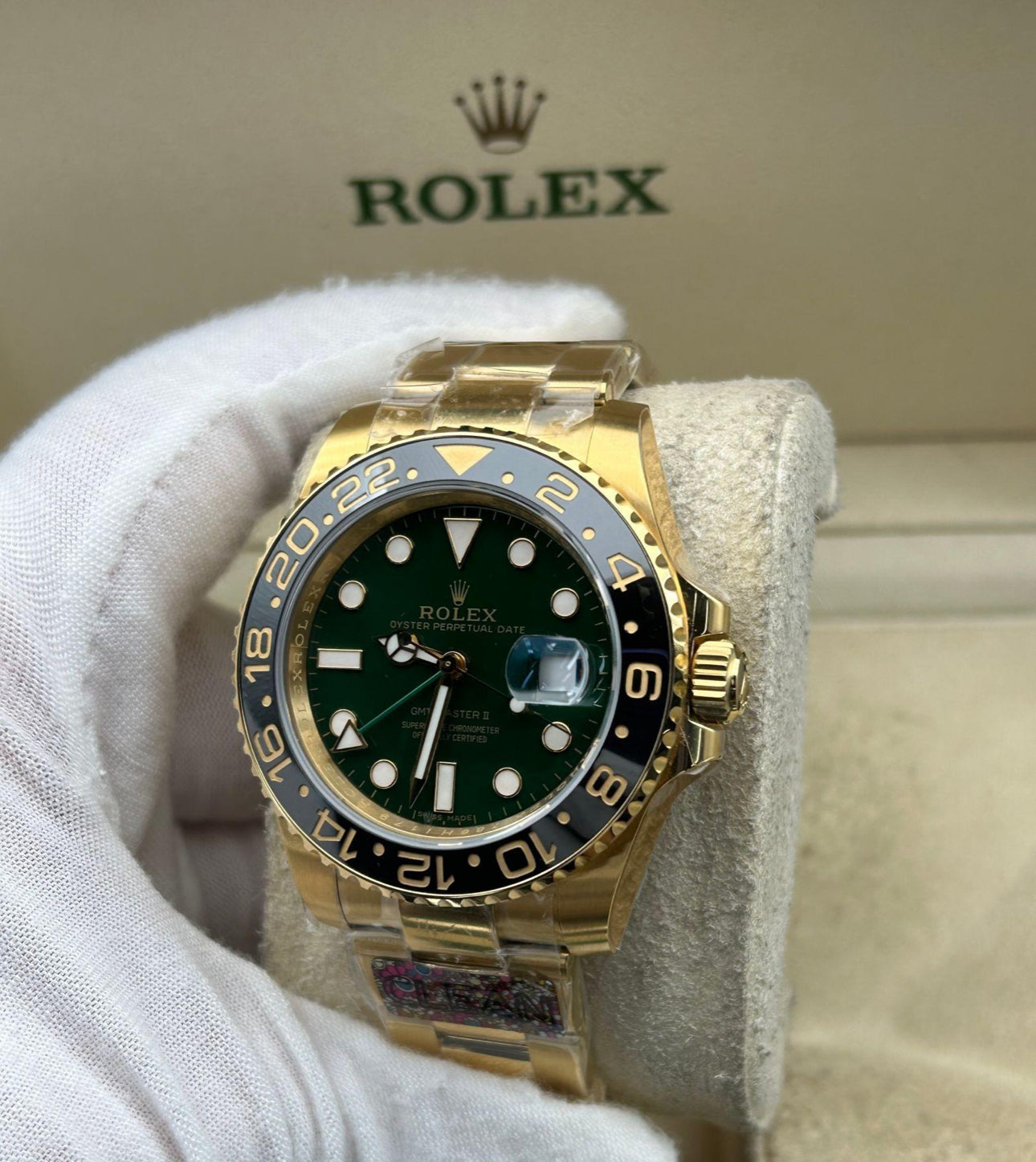 Rolex Gmt Master II Gold Green Swiss Superclone 1:1 Best Factory