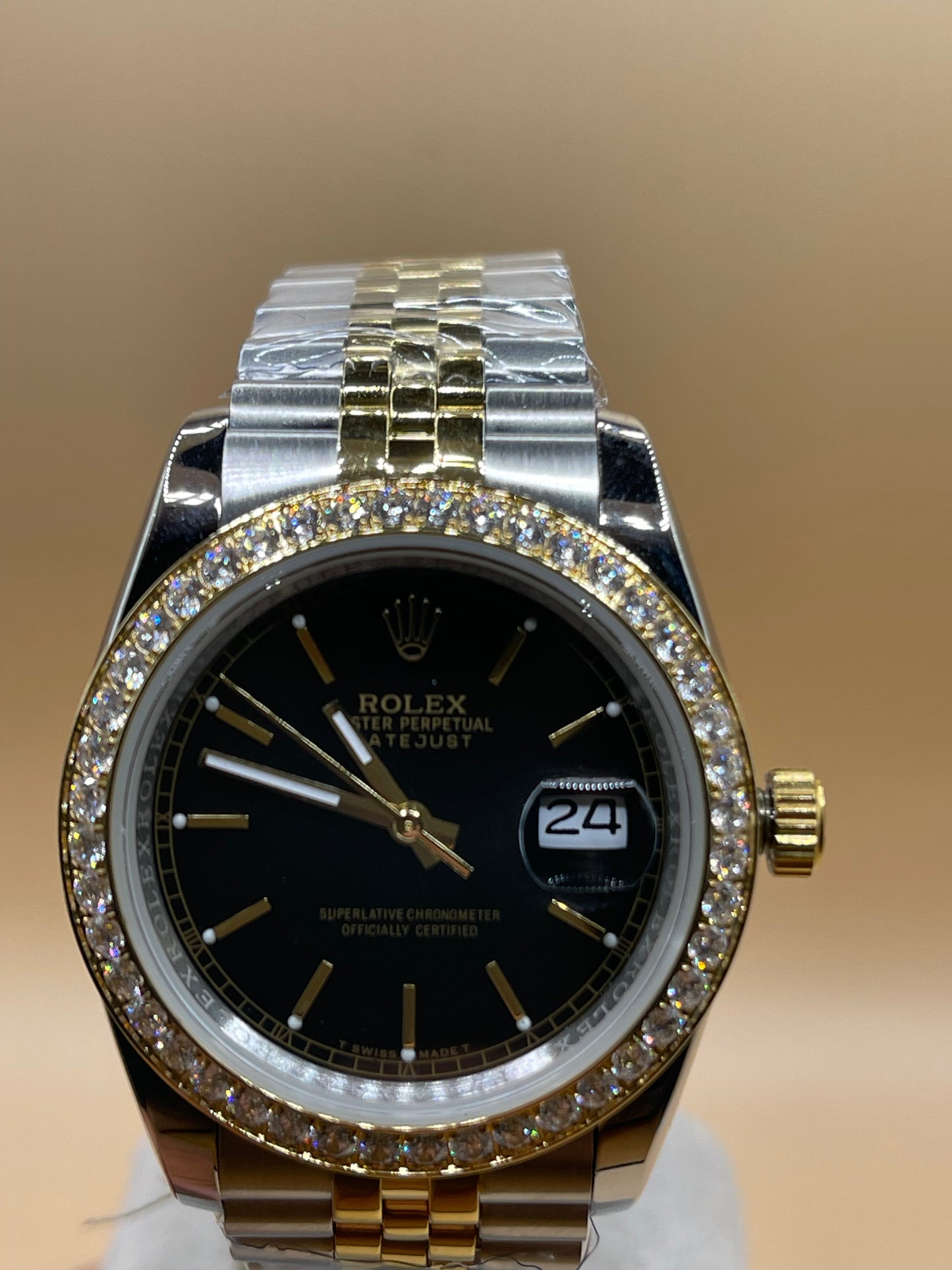 Rolex Datejust 41 Gold Diamonds Clone