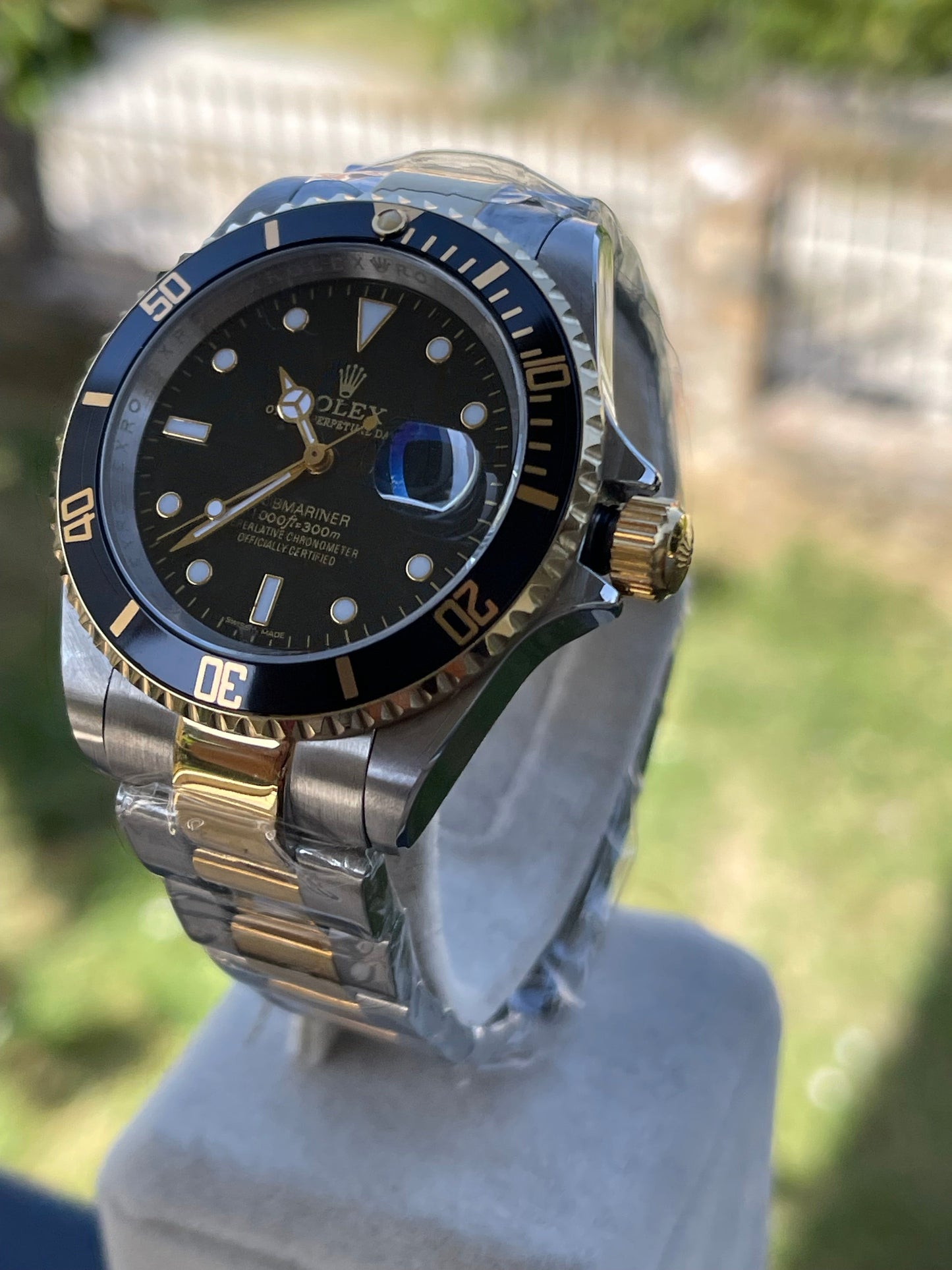 ROLEX SUBMARINER TWO TONE BLACK CLONE