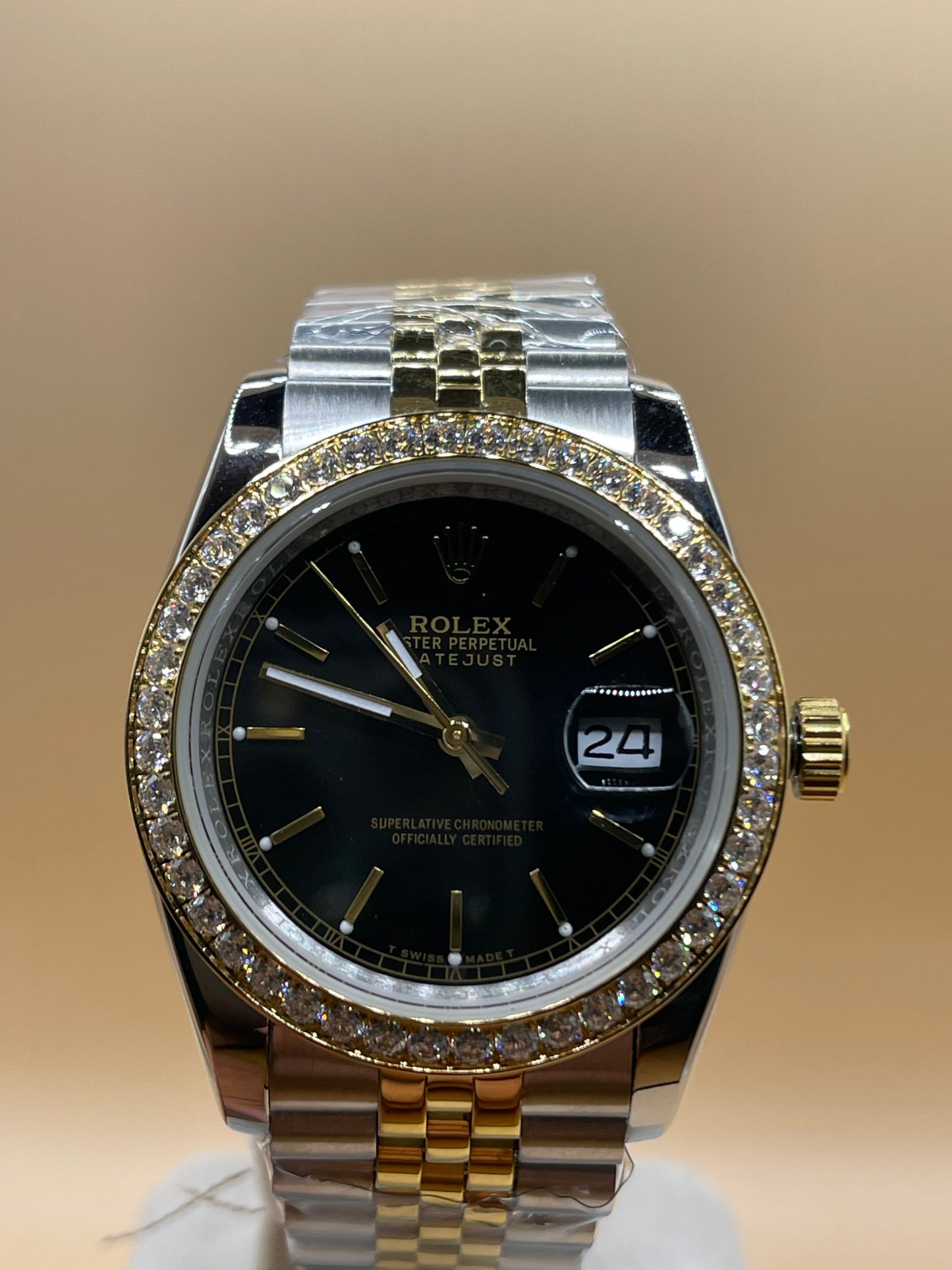 Rolex Datejust 41 Gold Diamonds Clone